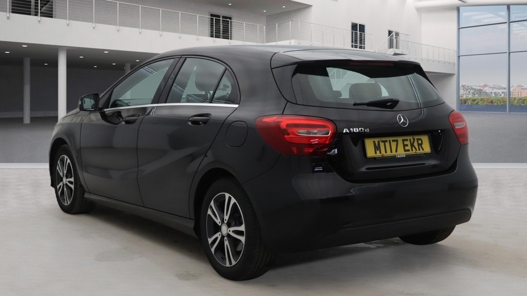 Mercedes-Benz A Class A180d Se Nav Leather Bluetooth U MT17EKR Black #2