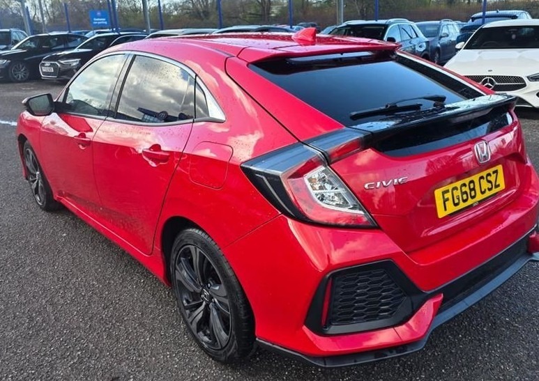 Honda Civic 1.6 I-dtec Sr Nav Camera Carplay Ulez FG68CSZ Red #2