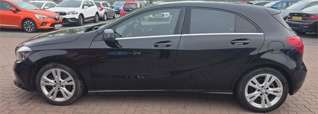 Mercedes-Benz A Class A160 Sport Nav Camera Leather Ulez WG17LWK Black #2
