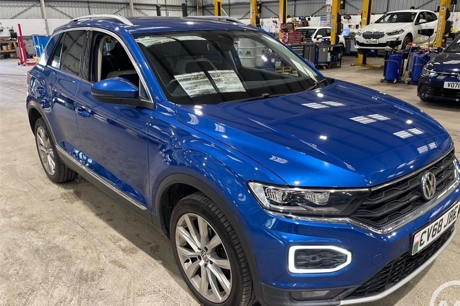 Volkswagen T-Roc 1.5 Tsi Evo Sel 1 Owner Sat Nav Car Net CV68JBE Blue #6