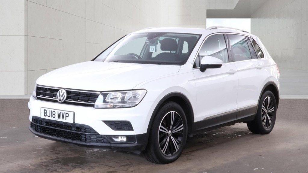 Volkswagen Tiguan 1.4 Tsi 125 Se Nav Ulez Car Net Apps Da BJ18WVP White #4