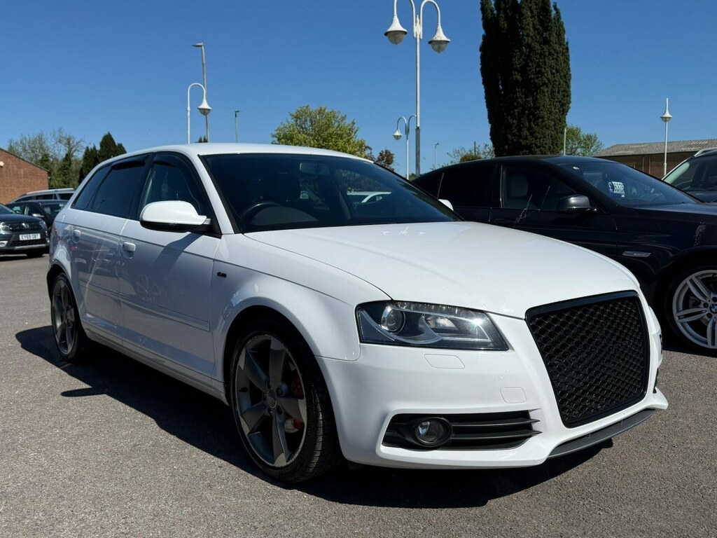 Audi A3 2.0 Tdi Black Edition 35 Tax Bose Half White