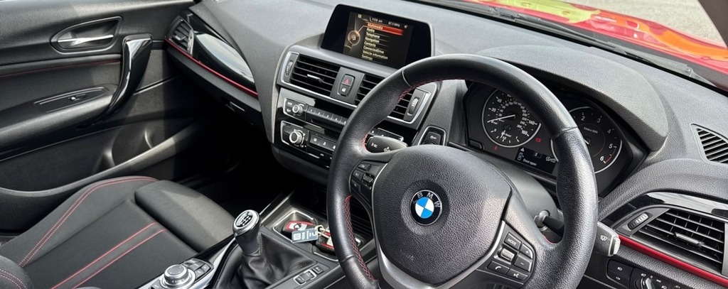 BMW 1 Series 116D Sport Nav 20 Tax 72 Mpg Ulez D FA65CWR Red #3