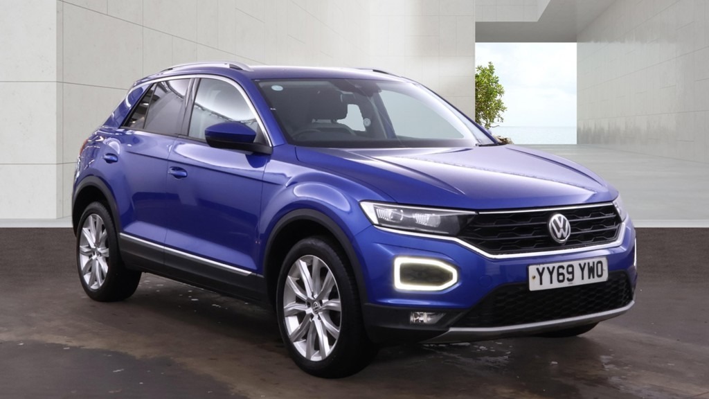 Volkswagen T-Roc 1.5 Tsi Evo Sel Nav Dab Ulez 6 Servic Blue