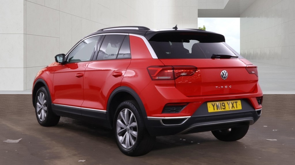 Volkswagen T-Roc 1.5 Tsi Evo Design Panroof Nav 1 Owner YW19YXT Red #2