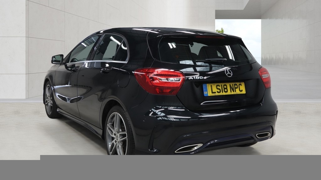 Mercedes-Benz A Class A180d Amg Line Executive Nav 74 Mpg LS18NPC Black #2