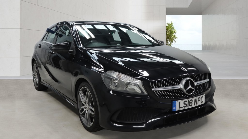 Mercedes-Benz A Class A180d Amg Line Executive Nav 74 Mpg Black