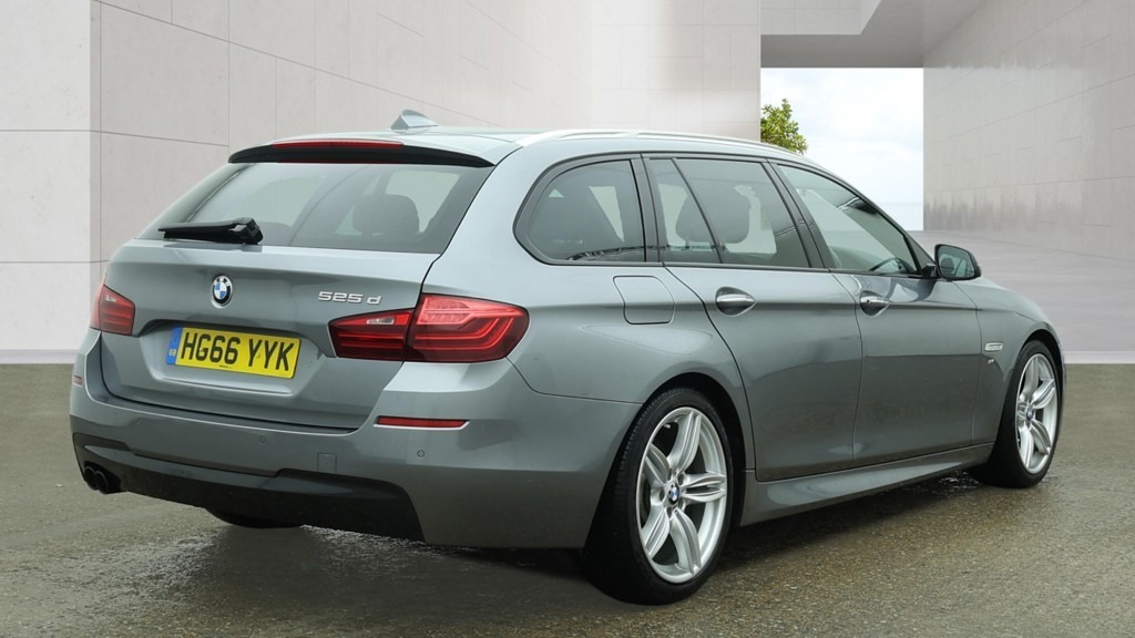 BMW 5 Series 525D M Sport Step Pro Media Leather HG66YYK Grey #4