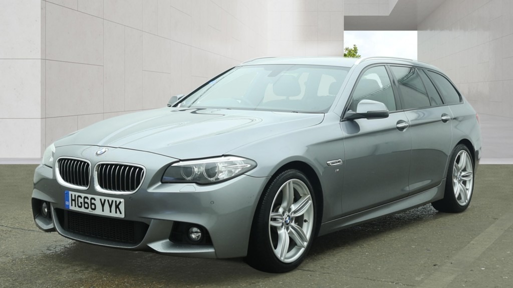 BMW 5 Series 525D M Sport Step Pro Media Leather HG66YYK Grey #3