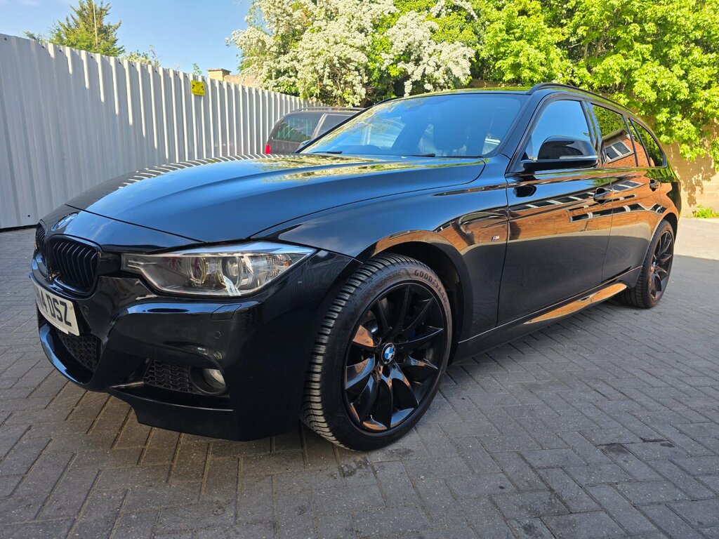 BMW 3 Series 2.0 320D M Sport Touring Xdrive YH14DSZ Black #3