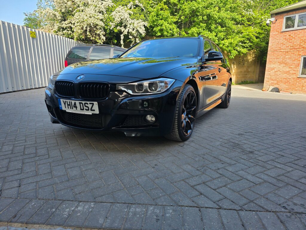 BMW 3 Series 2.0 320D M Sport Touring Xdrive YH14DSZ Black #2