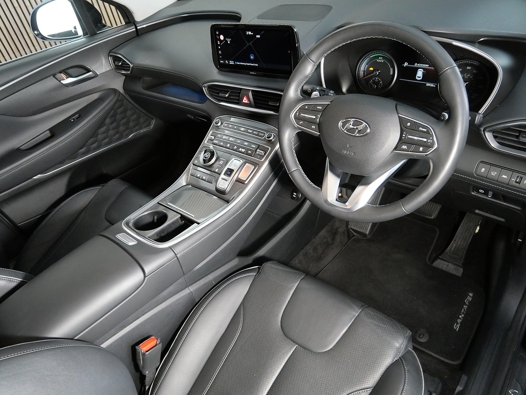 Hyundai Santa Fe 1.6 H T-gdi Premium Suv Hybrid Eur HK22FSA Black #3