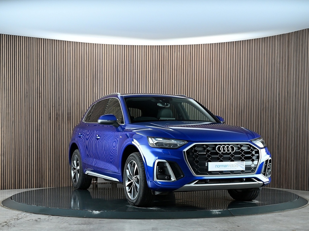 Audi Q5 2.0 Tfsi 45 S Line Suv S Tronic Quattro WN72PDY Blue #4