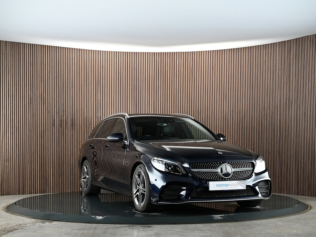 Mercedes-Benz C Class 2.0 C220d Amg Line Premium Estate G-t GN19VZE Blue #4
