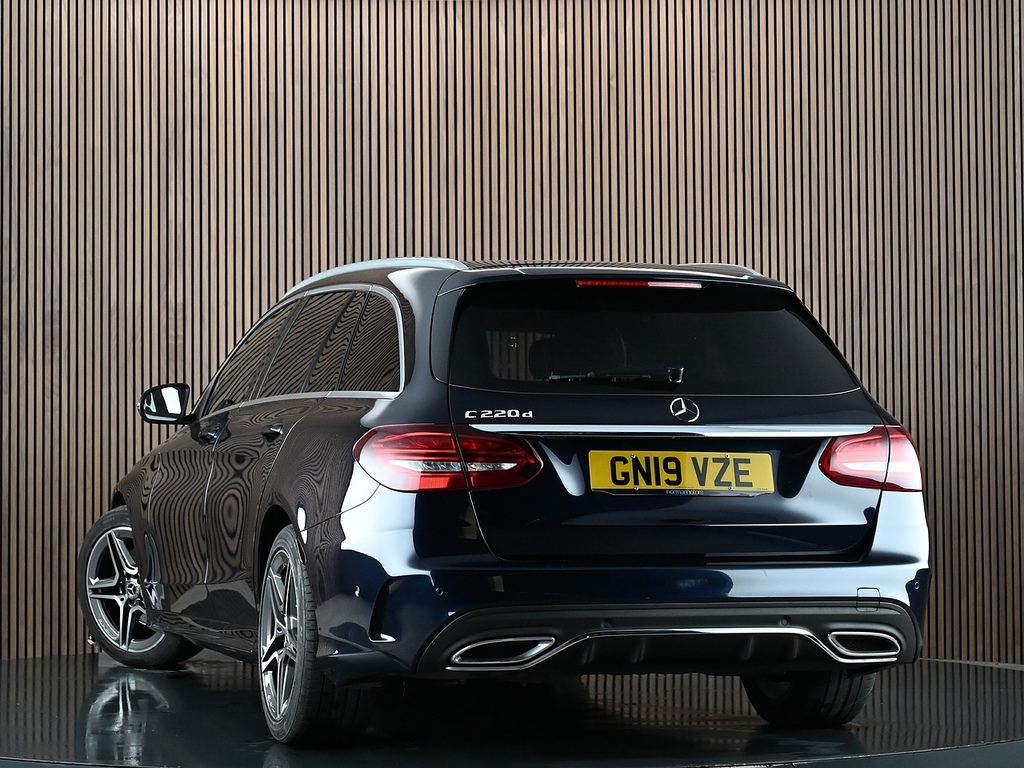 Mercedes-Benz C Class 2.0 C220d Amg Line Premium Estate G-t GN19VZE Blue #2