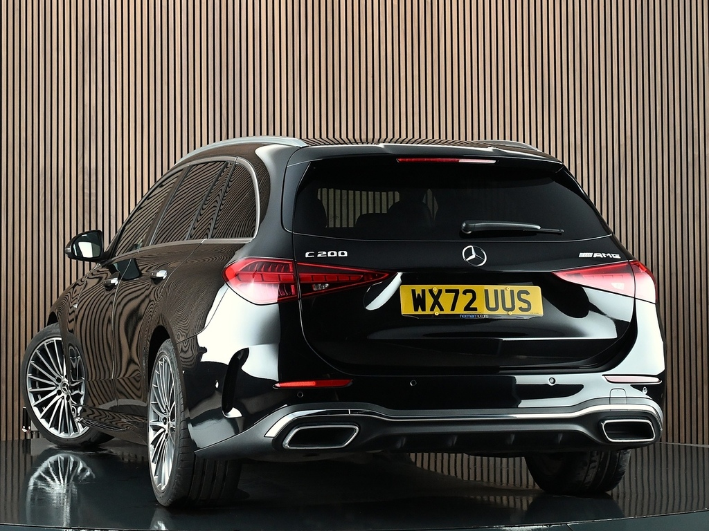 Mercedes-Benz C Class 1.5 C200h Mhev Amg Line Premium Estate Petro Black #2