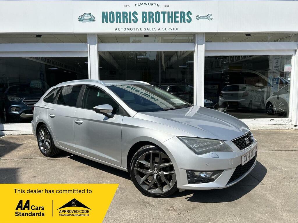 Seat Leon Estate 2.0 Tdi Cr Fr Sport Tourer Dsg Euro 5 Ss Silver