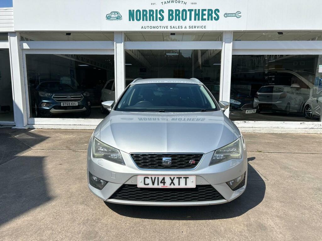 Seat Leon Estate 2.0 Tdi Cr Fr Sport Tourer Dsg Euro 5 Ss Silver #2