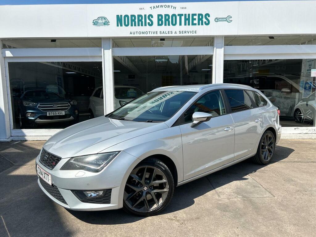 Seat Leon Estate 2.0 Tdi Cr Fr Sport Tourer Dsg Euro 5 Ss Silver #3