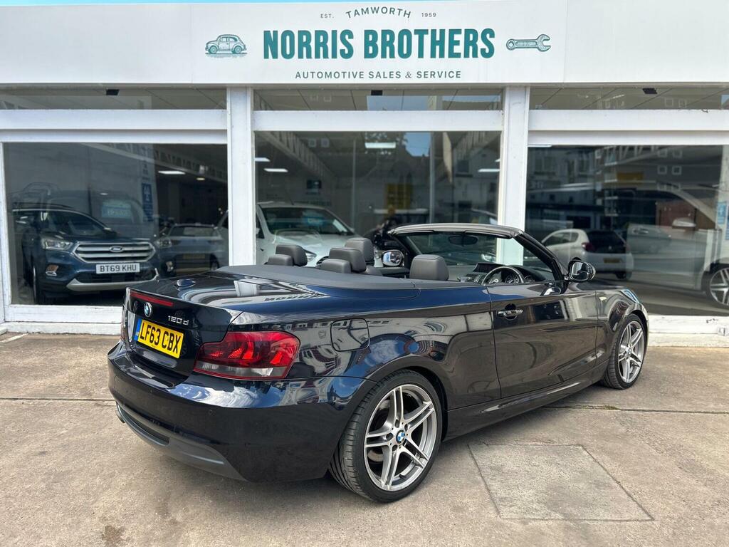 BMW 1 Series Convertible 2.0 120D Sport Plus Edition Euro Black #4