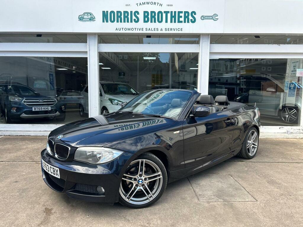 BMW 1 Series Convertible 2.0 120D Sport Plus Edition Euro Black #2