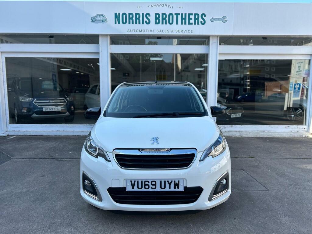 Peugeot 108 Hatchback 1.0 Allure Euro 6 Ss 201969 VU69UYW White #2