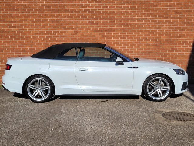 Audi A5 Tfsi S Line Convertible KK18XRT White #3