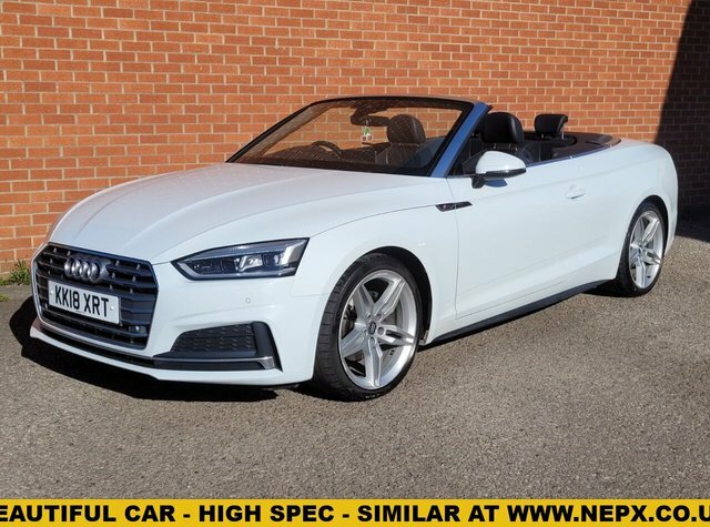Audi A5 Tfsi S Line Convertible White