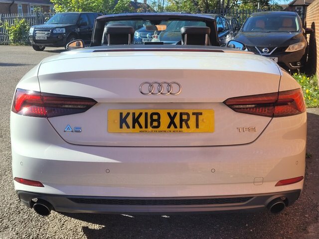 Audi A5 Tfsi S Line Convertible KK18XRT White #6