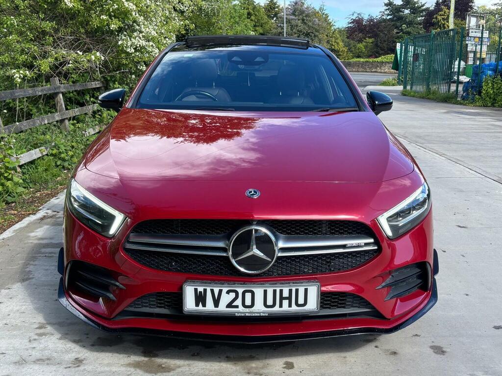 Mercedes-Benz A Class Saloon 2.0 A35 Amg Premium Plus Spds Dct 4Matic WV20UHU Red #4