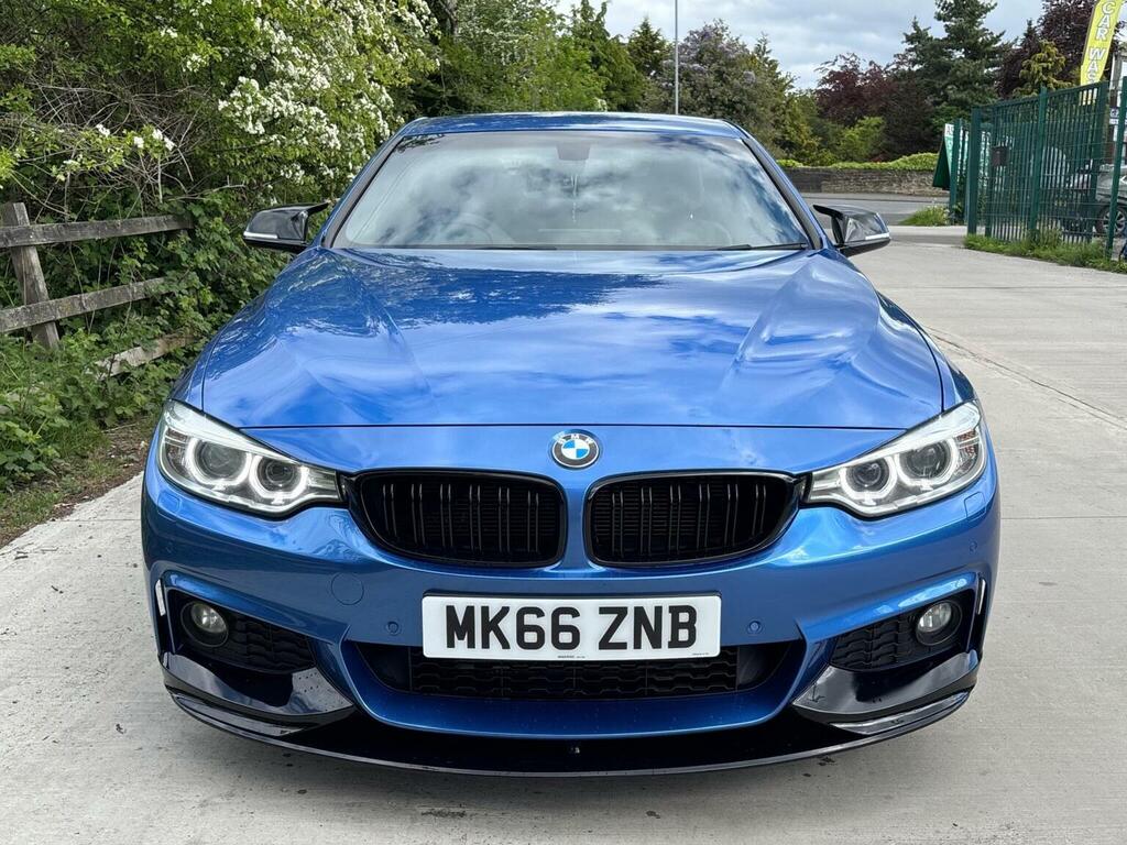 BMW 4 Series Gran Coupe Coupe 2.0 420D M Sport Euro 6 Ss 2016 MK66ZNB Blue #4