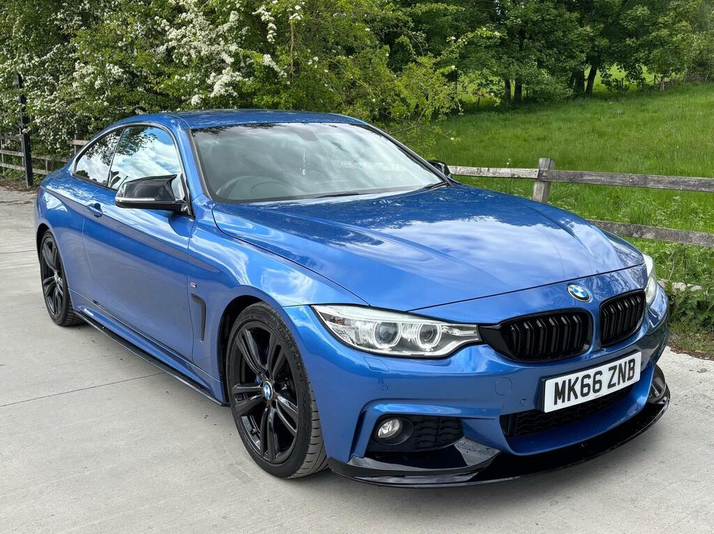 BMW 4 Series Gran Coupe Coupe 2.0 420D M Sport Euro 6 Ss 2016 MK66ZNB Blue #3