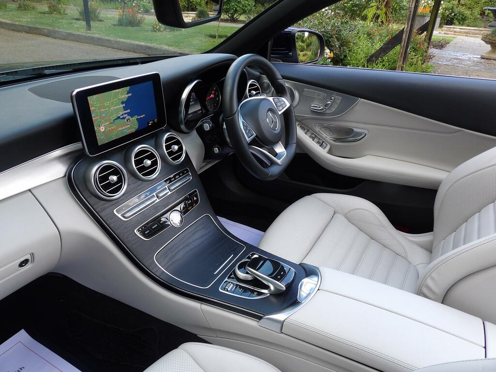 Mercedes-Benz C Class 2.0 C200 Amg Line Premium Plus Cabriolet Pet YH16CRW Blue #4