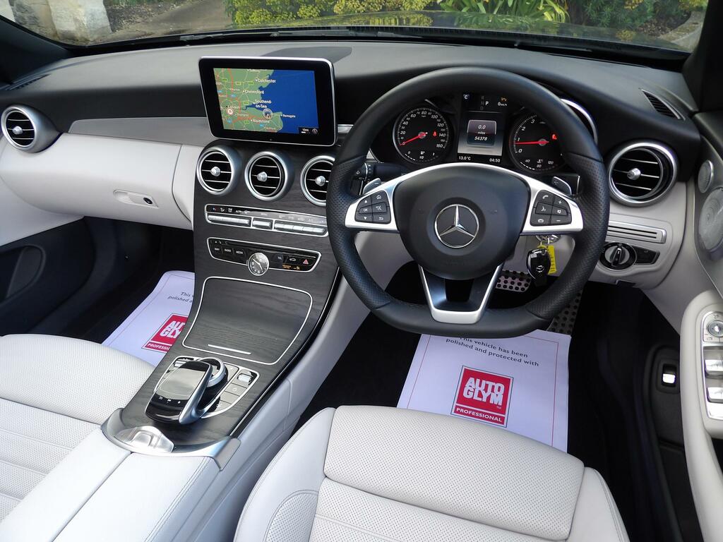 Mercedes-Benz C Class 2.0 C200 Amg Line Premium Plus Cabriolet Pet YH16CRW Blue #5