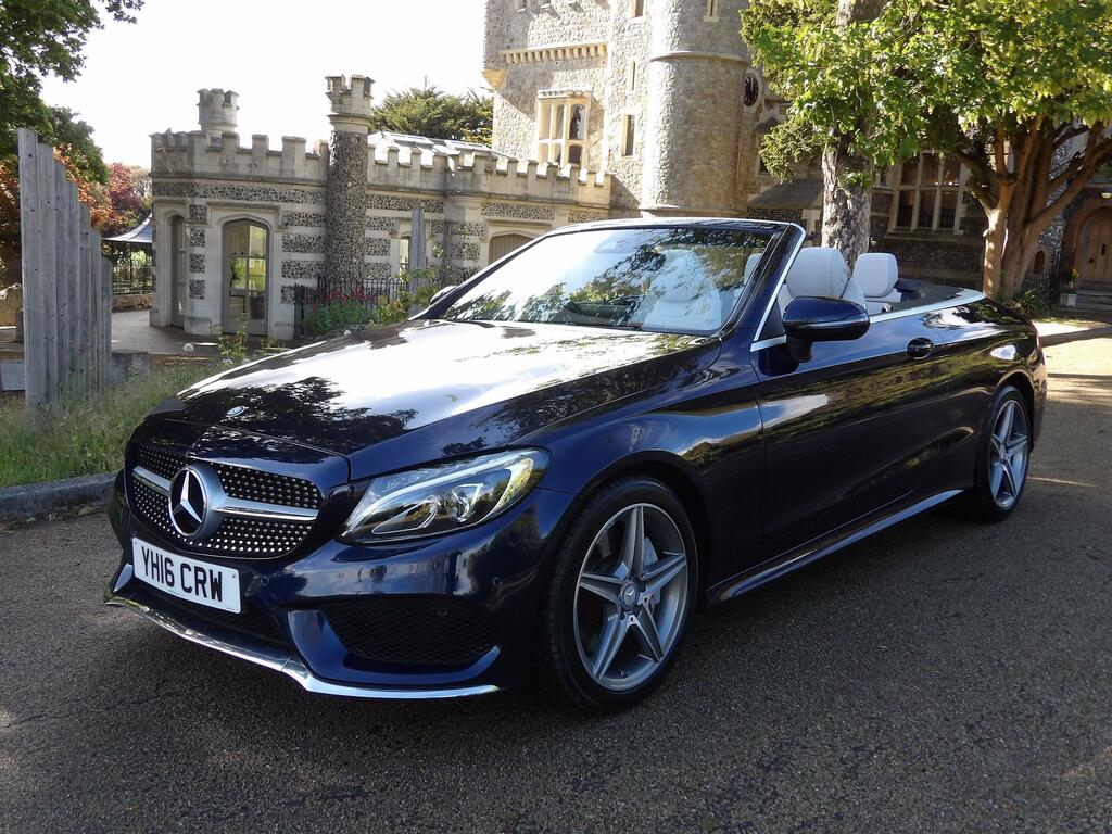 Mercedes-Benz C Class 2.0 C200 Amg Line Premium Plus Cabriolet Pet Blue