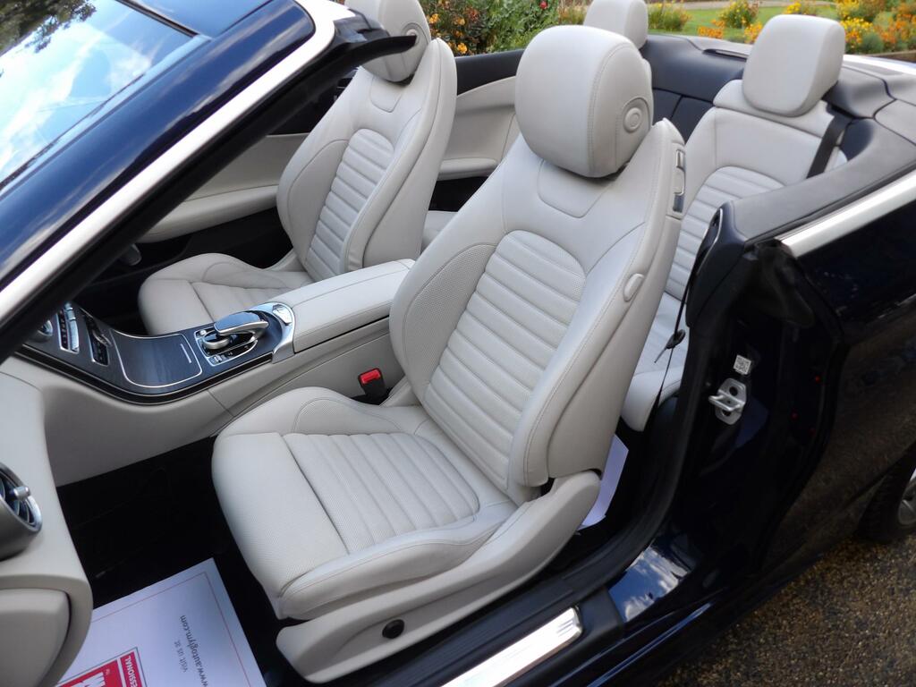 Mercedes-Benz C Class 2.0 C200 Amg Line Premium Plus Cabriolet Pet YH16CRW Blue #2