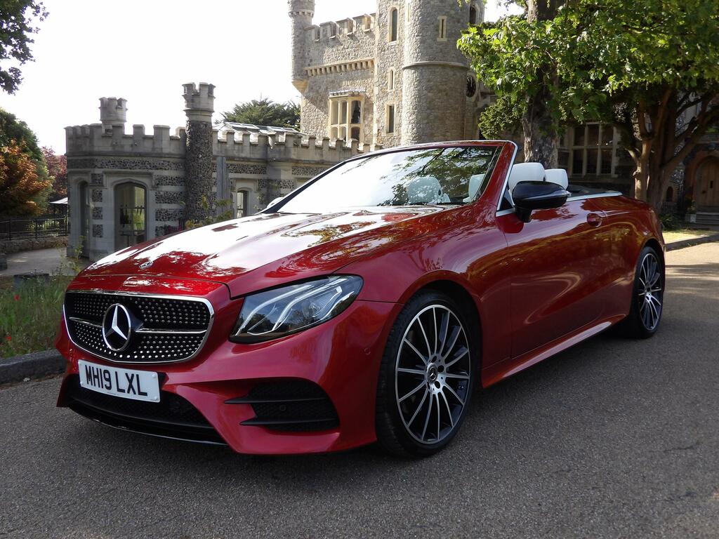 Mercedes-Benz E Class 2.0 E220d Amg Line Cabriolet G-tronic Red