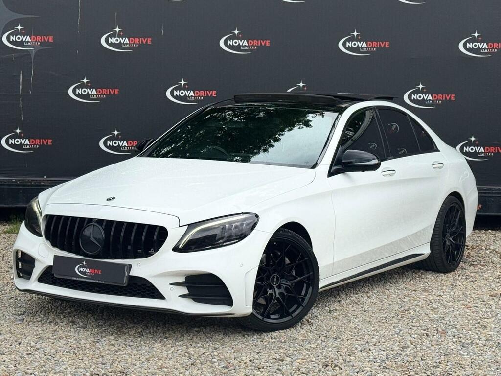 Mercedes-Benz C Class 2.0 C220d Amg Line Premium Plus G-tronic Euro 6 AU19ZGM White #2