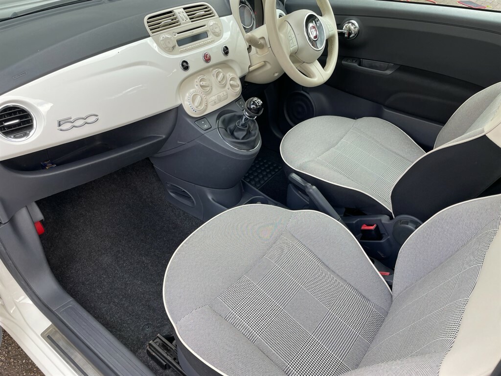 Fiat 500 Lounge White #6