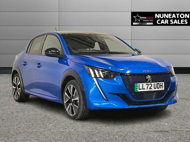 Peugeot e-208 50Kwh Gt Premium Hatchback 7Kw Blue