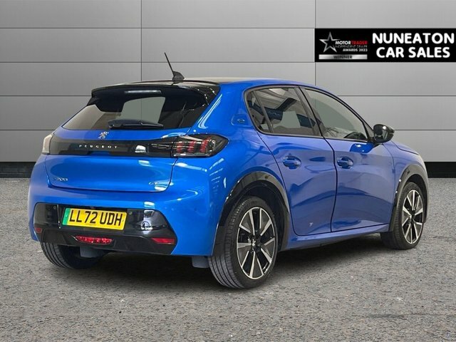 Peugeot e-208 50Kwh Gt Premium Hatchback 7Kw LL72UDH Blue #3