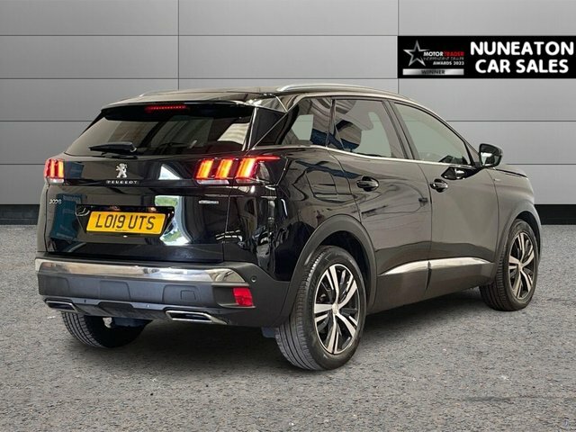 Peugeot 3008 1.2 Puretech Gt Line Suv Euro 6 LO19UTS Black #3