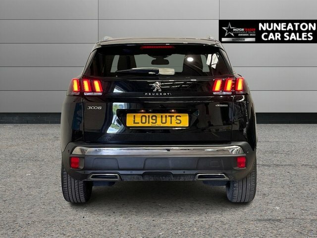 Peugeot 3008 1.2 Puretech Gt Line Suv Euro 6 LO19UTS Black #4