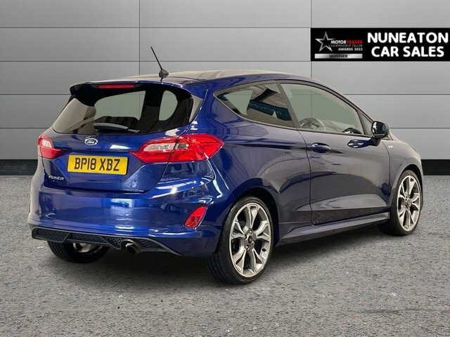 Ford Fiesta 1.0T Ecoboost St-line Hatchback BP18XBZ Blue #3