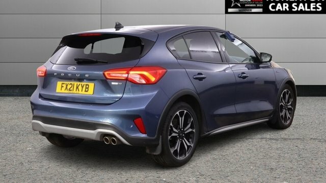 Ford Focus 1.0T Ecoboost Mhev Active X Edition Hatchback FX21KYB Blue #3