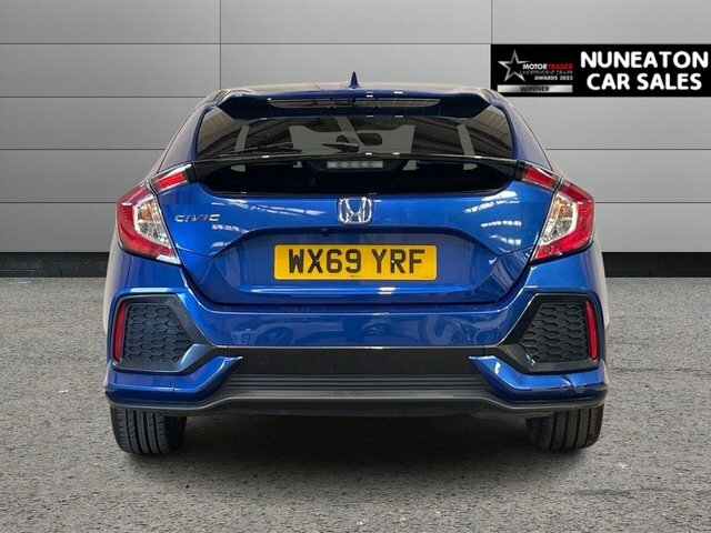 Honda Civic 1.0 Vtec Turbo Sr Hatchback Cvt Euro 6 WX69YRF Blue #4