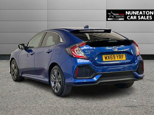 Honda Civic 1.0 Vtec Turbo Sr Hatchback Cvt Euro 6 WX69YRF Blue #5