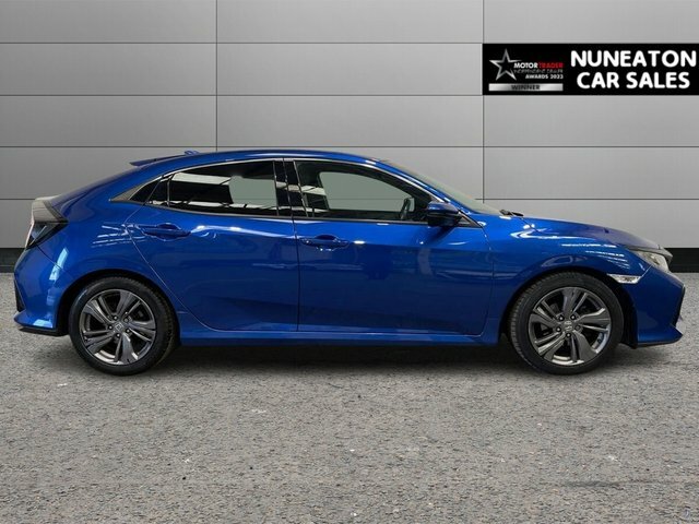 Honda Civic 1.0 Vtec Turbo Sr Hatchback Cvt Euro 6 WX69YRF Blue #2