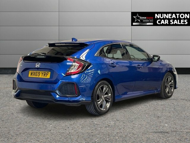 Honda Civic 1.0 Vtec Turbo Sr Hatchback Cvt Euro 6 WX69YRF Blue #3