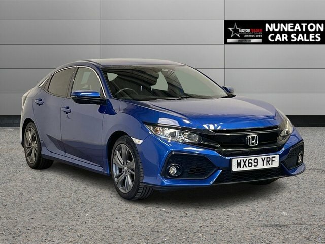Honda Civic 1.0 Vtec Turbo Sr Hatchback Cvt Euro 6 WX69YRF Blue